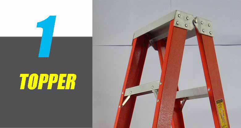 Manufacturer Custom Size Fiberglass Platform Ladder High Strength Double Sided FRP Ladder