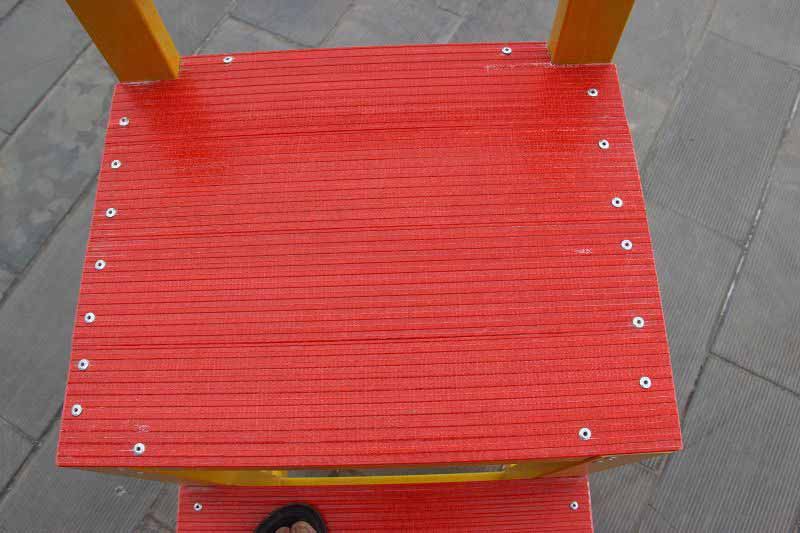 3 step stool with handle fiberglass insulated stool(001)