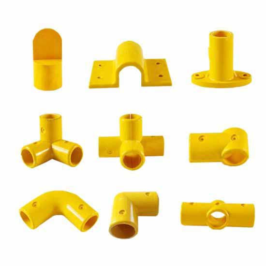 FRP Handrail system Molded-Fiberglass-Connector-FRP-GRP-Pipe-Fittings