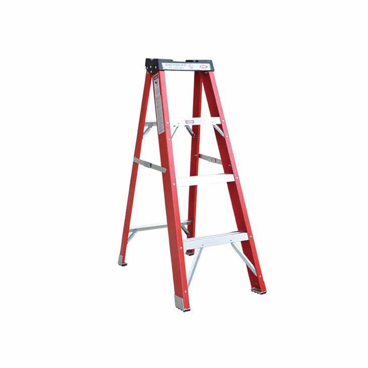 High strength a type fiberglass insulated step ladder