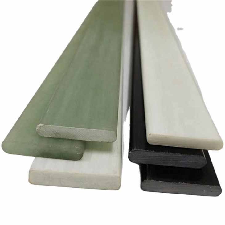factory price pultrusion frp fiberglass flat bar strips, fiberglass rod and bar