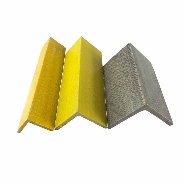 Extremely durable FRP angle fiberglass angle bar pultruded frp angle cleat L beam profiles