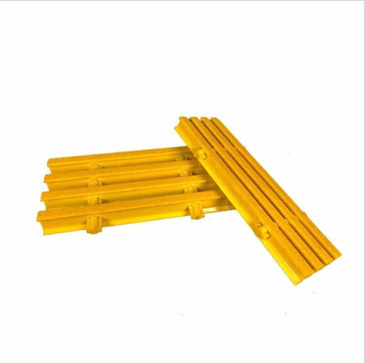 Yellow vertical composite fiberglass FRP pultrusion grating profiles
