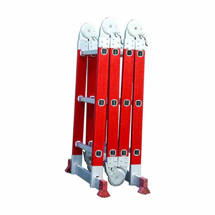 best price  Chinese factory foldable fiberglass insulation 12 steps ladder hinge for ladder