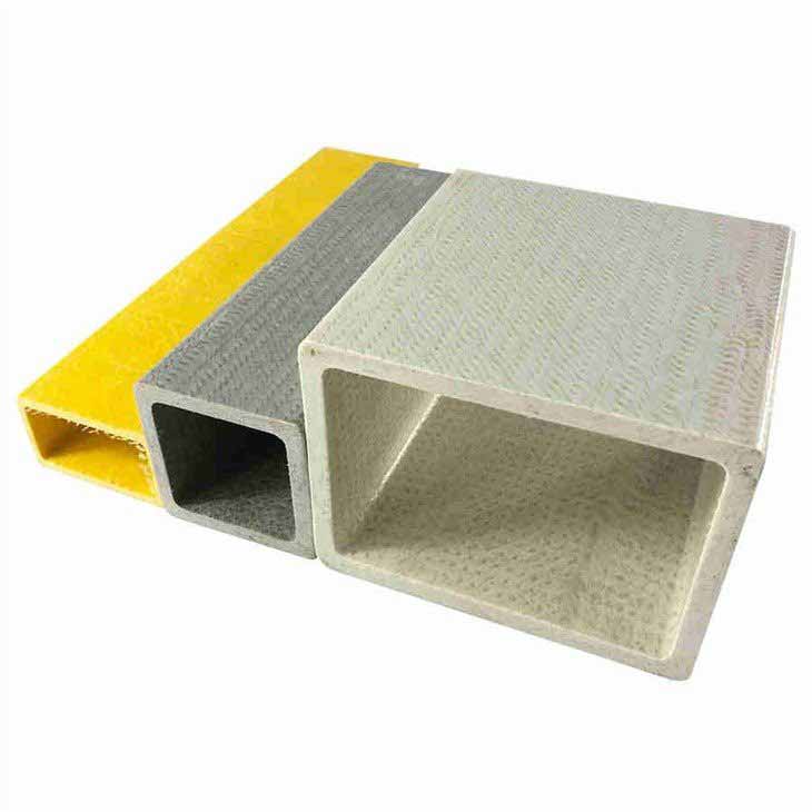 Fiberglass FRP profile GRP Composite Pultruded rectangular tube Section