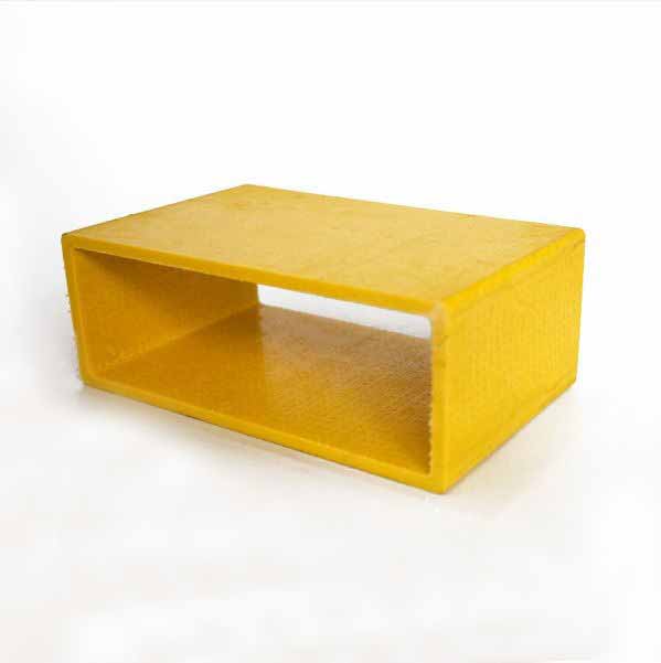 FRP GRP Fiberglass Rectangular Tube, FRP Composite Pultrusion Profile Pultruded FRP Profiles