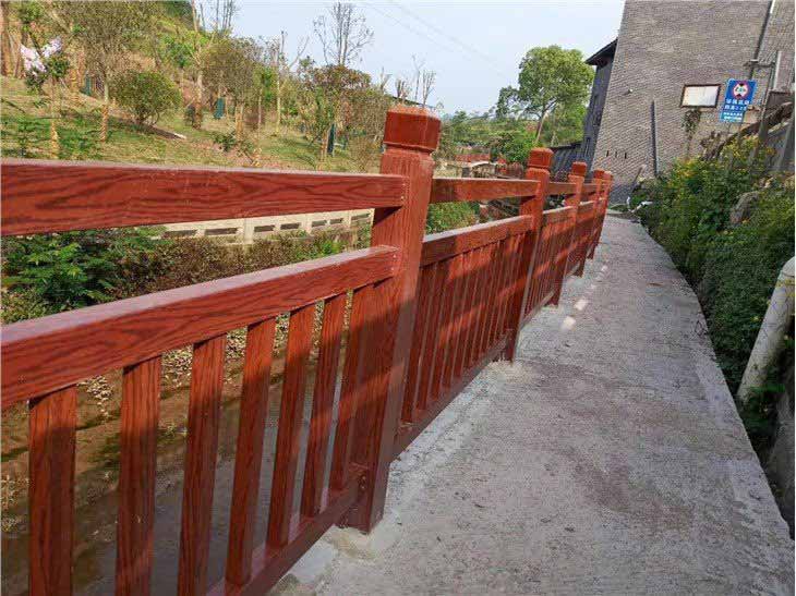 wood grain FRP fencing