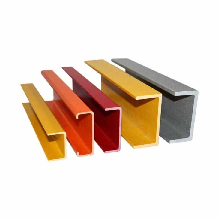 Fiberglass Reinforced Plastic FRP Strut U Channels