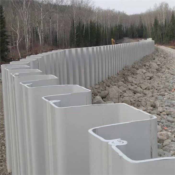 FRP Fiberglass Reinforced Sheet Piling, Anti-corrosion Bulkhead