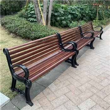 Wood Grain Pattern FRP Fiberglass Bench